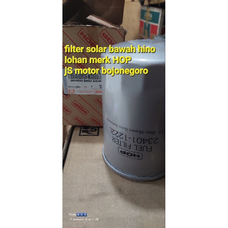 filter solar bawah hino lohan