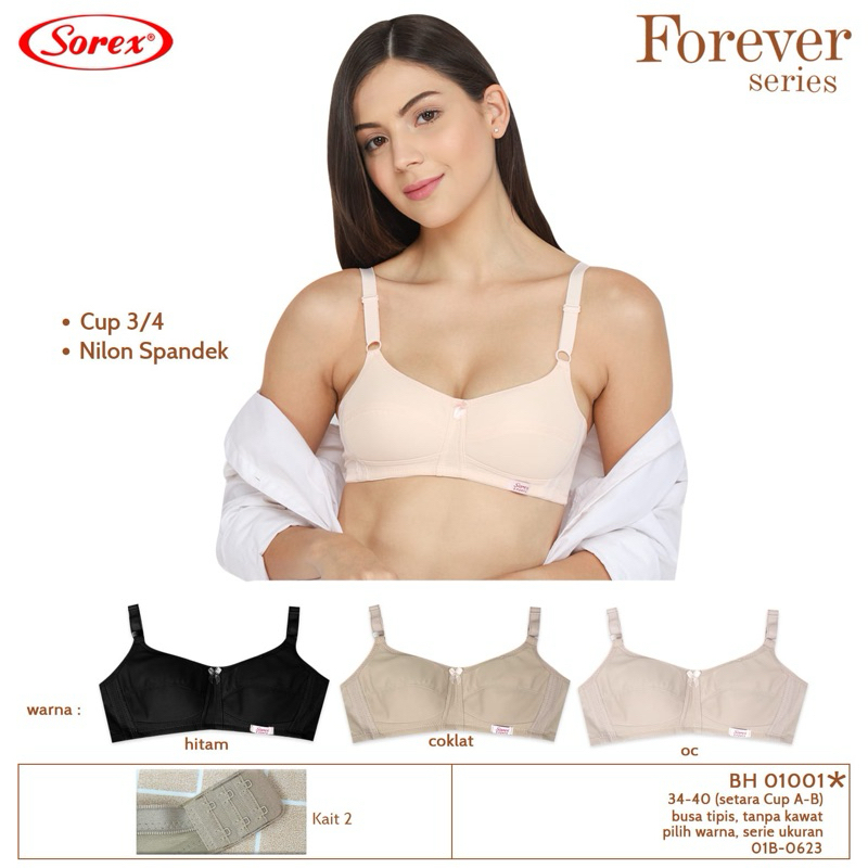 Sport BRA Sorex tanpa busa nyaman harian