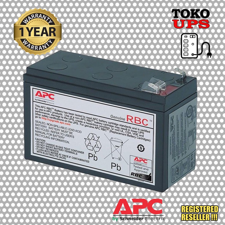 APC RBC110 Baterai UPS APC BX625CI-MS BX650LI-MS BX800LI-MS BR550GI