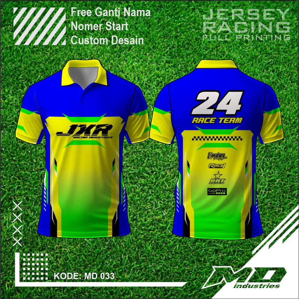 Jersey Balap Desain Keren - Baju Balap Racing Printing - Jersey Simple Keren