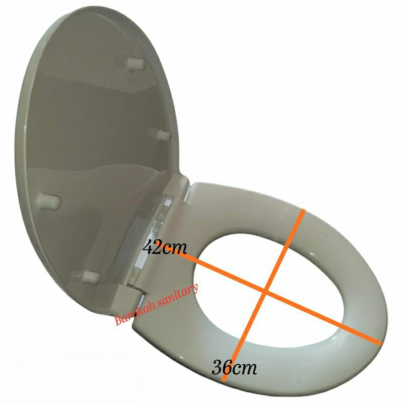 Tutup kloset model toto TC364 tebal lengkap dengan bautnya komplit