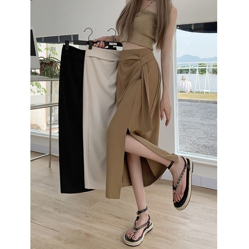 rok tali samping Tamara Midi Skirt Rok Style Korea