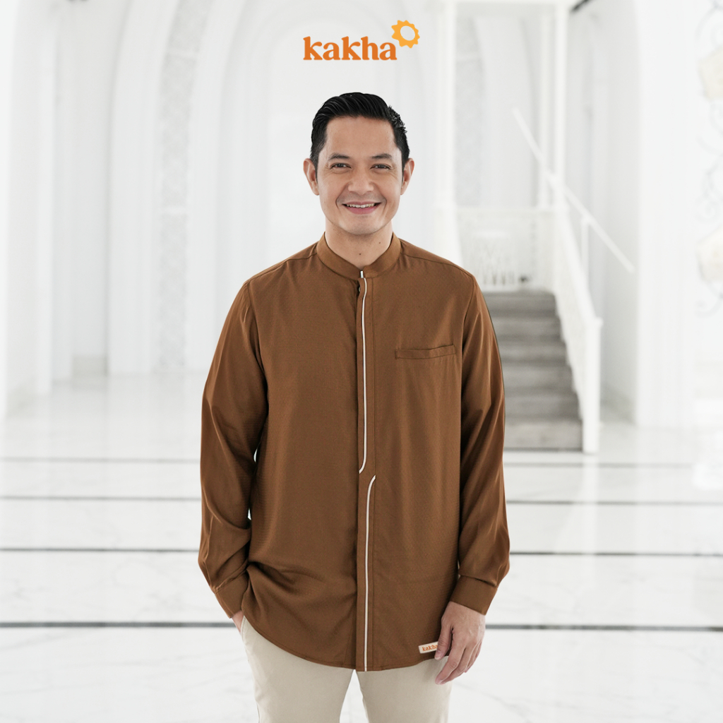 Kakha x Alyssa Soebandono - Sarimbit Keluarga Kapuas (A) / Baju couple keluarga / Sarimbit Keluarga / Baju muslim couple-Koko Ayah Panjang