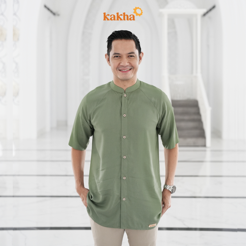Kakha x Alyssa Soebandono - Sarimbit Keluarga Mahakam (B) / Baju couple keluarga / Sarimbit Keluarga / Baju muslim couple-Koko Ayah Pendek