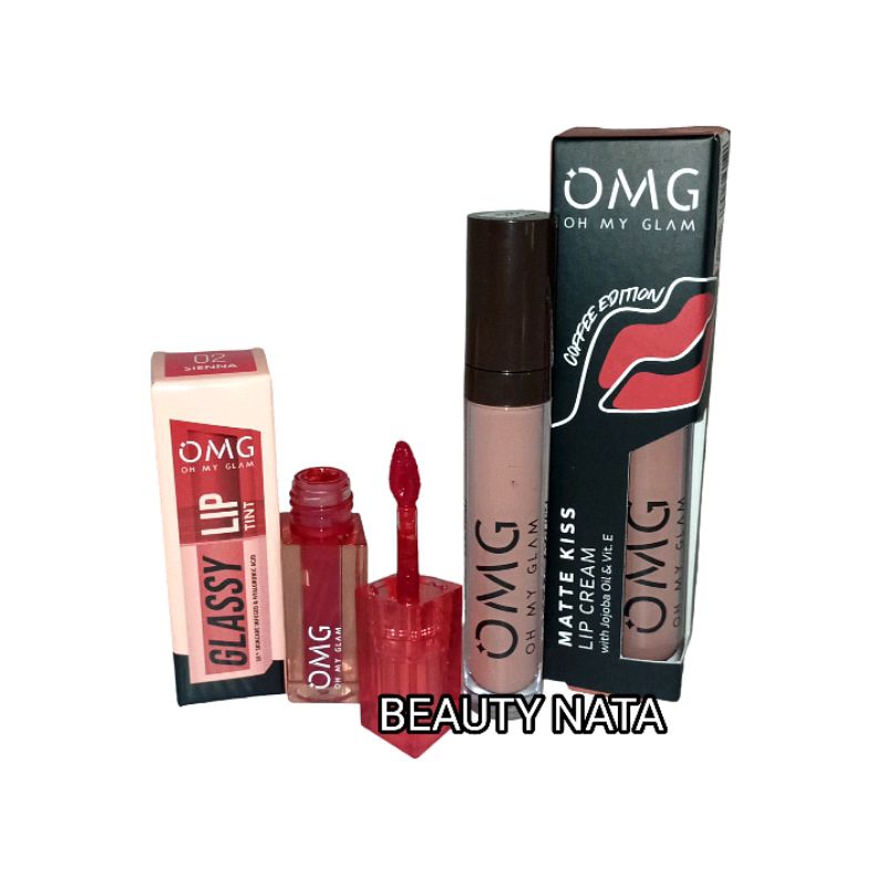 Paket LipCream Ombre OMG 2in1 Original/BPOM/Terbaru/Terlaris Matte