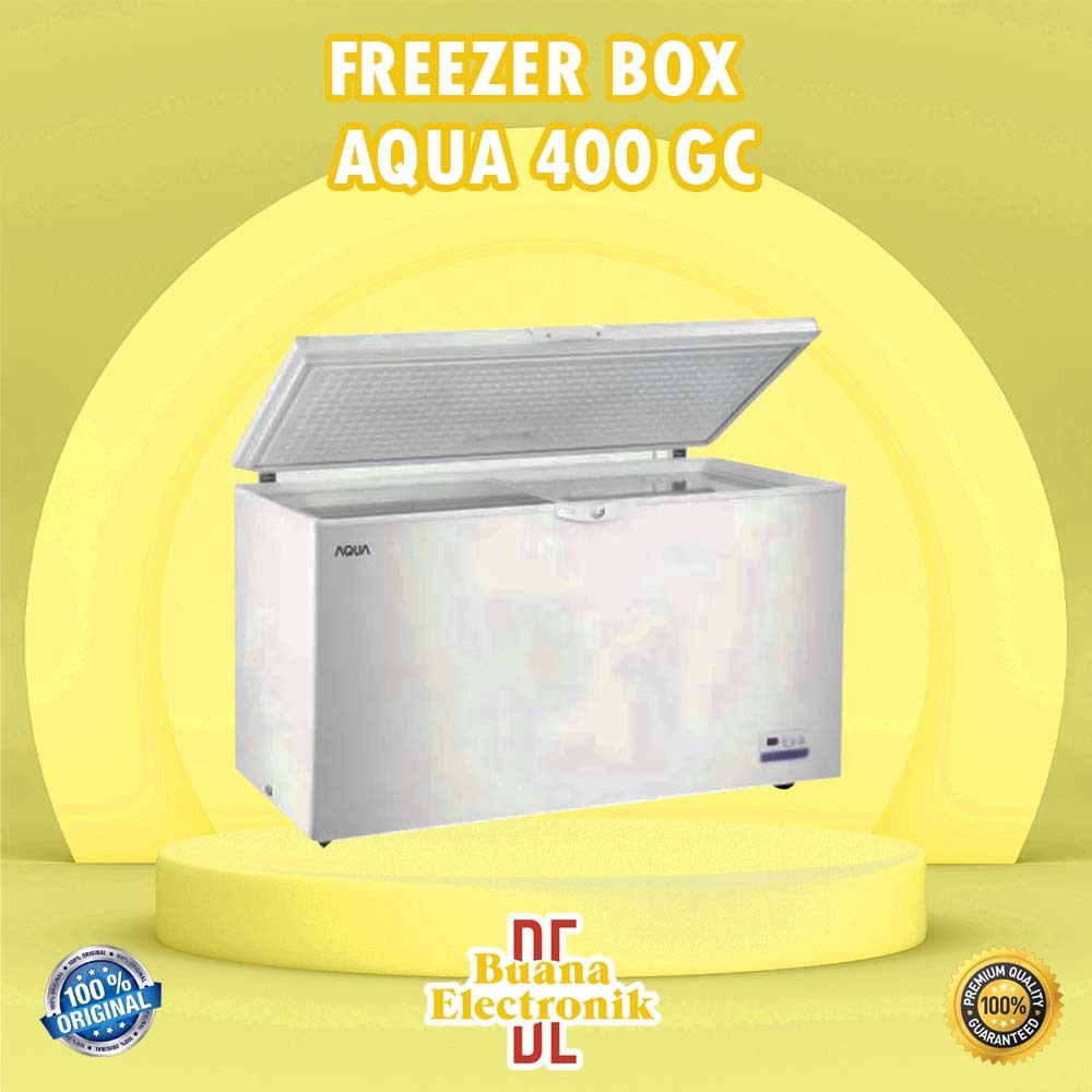 FREEZER BOX CHEST AQUA AQF 420 WTD KAPASITAS 400 LITER ORIGINAL GARANSI RESMI