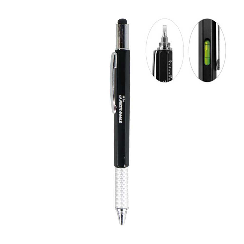 

Pena Pulpen Unik Multifungsi Stylus Penggaris Waterpass Obeng Plus Min