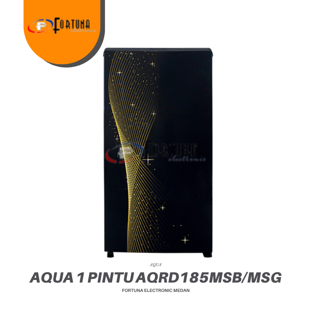 KULKAS AQUA 1 PINTU AQRD185MSG / AQRD185MSB LEMARI ES AQUA AQR-D185MSBG MEDAN