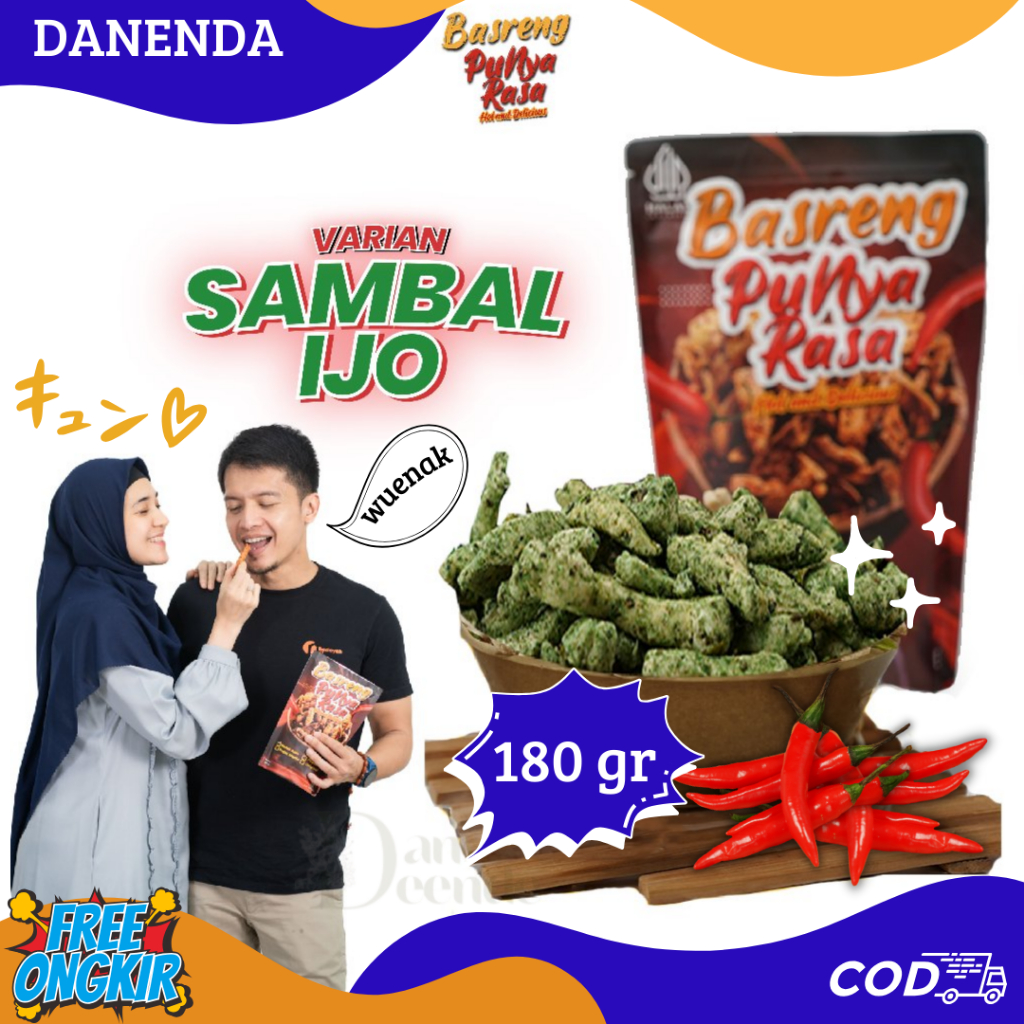 

Basreng Punya Rasa Sambal Ijo Cabai Asli 100% Super Pedas Dengan Ekstra Daun Jeruk Dan Cikruh
