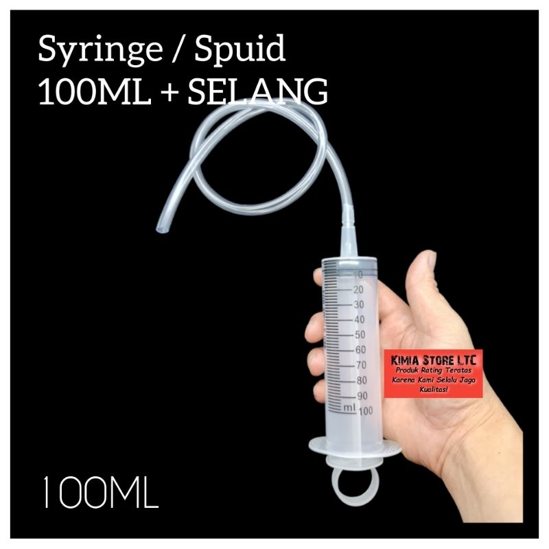 SYRINGE 100ML + SELANG ( SPUIT 100ML + SELANG )