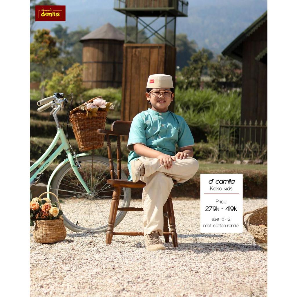 Baju Dannis Terbaru Koko Anak D' CAMILA Sarimbit Couple Keluarga Size 4, 5