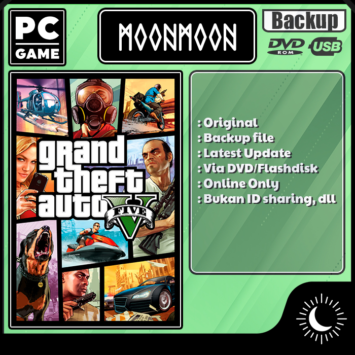 Grand Theft Auto V / GTA 5 Original BackUp Up to Date Game PC Laptop