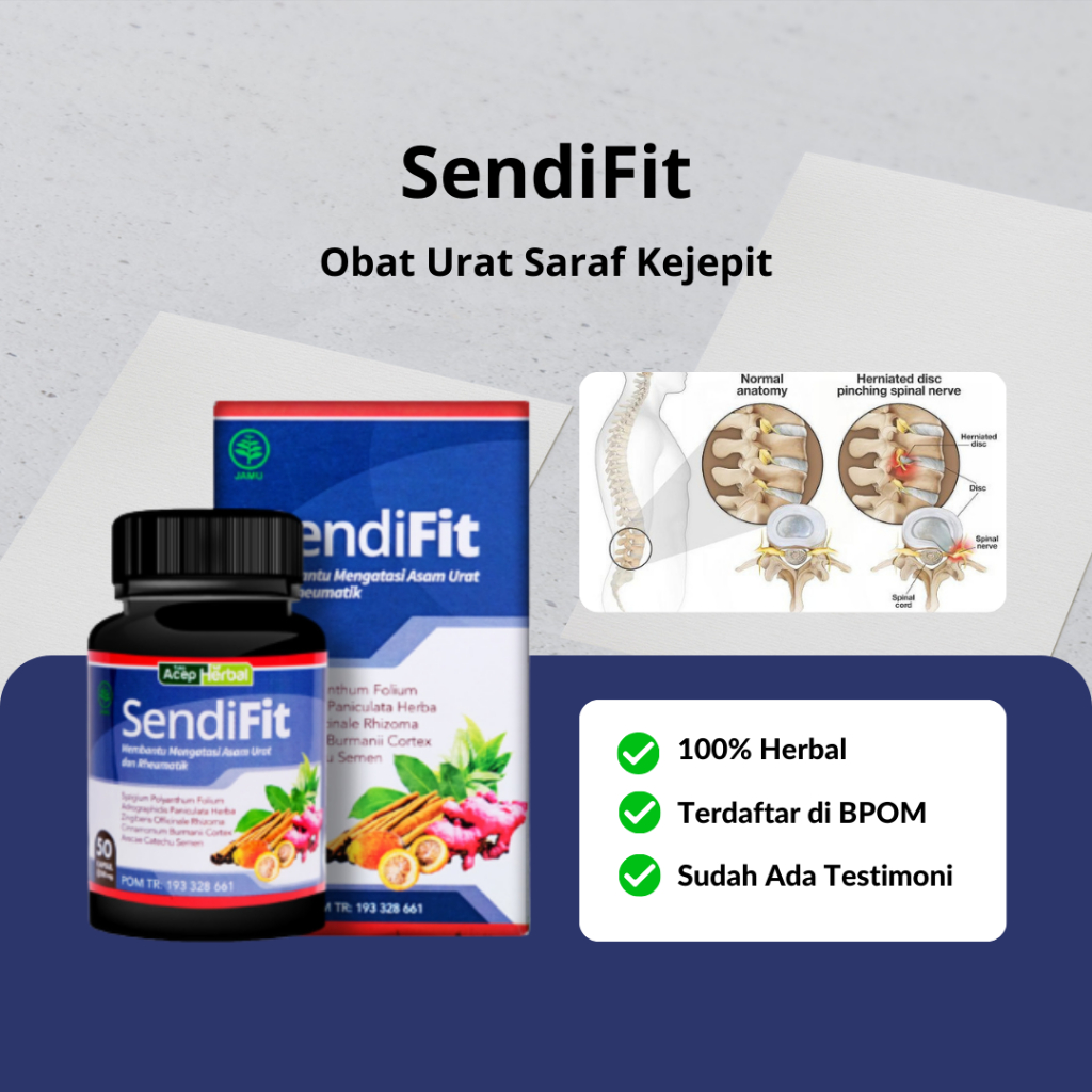 Obat Urat Saraf Kejepit, Obat Sakit Pinggang Belakang, Obat Sakit Pantat, Obat Sakit Bokong, Obat Sa