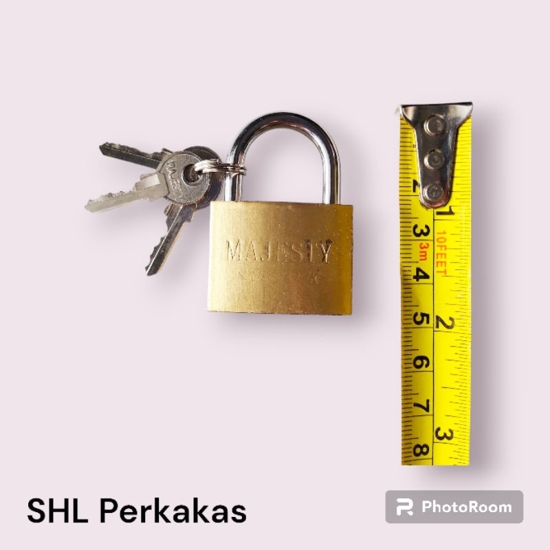 GEMBOK KUNING UKURAN SEDANG 40 MM GEMBOK PINTU KOPER PAGAR