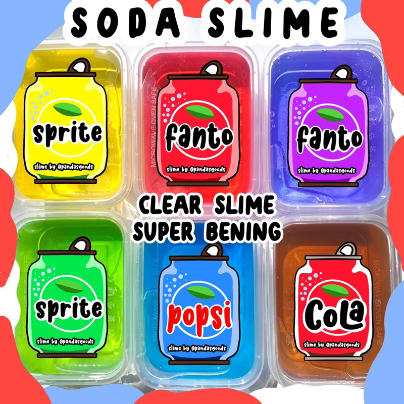 [BARU] SODA SLIME CLEAR BENING SEPERTI AIR