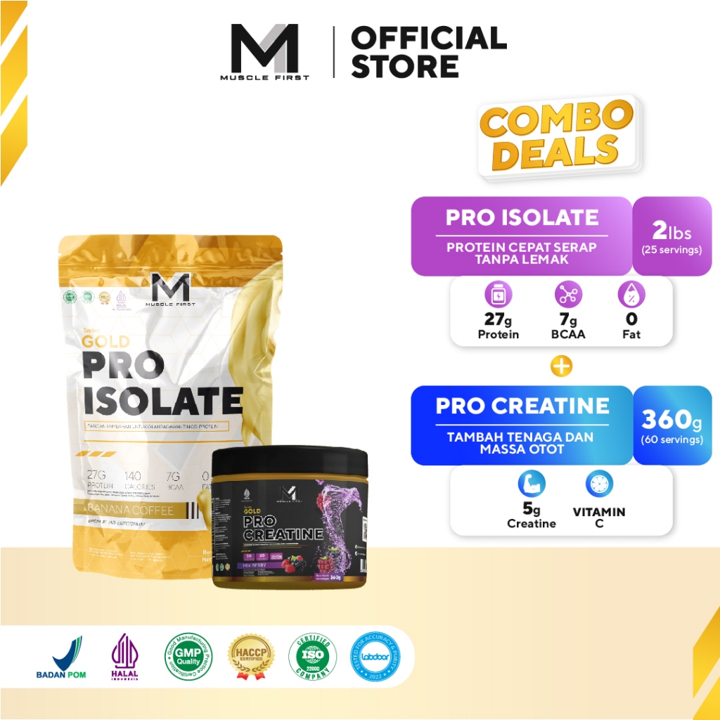 [BUNDLE] MUSCLE FIRST Pro Isolate 2lbs + Pro Creatine 360gr
