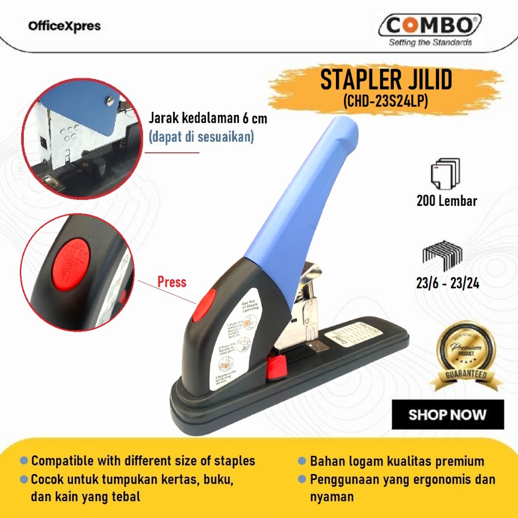 

Less efort Heavy Duty / Isi Staples Jilid / Jepretan / Stapels / Alat Stapler Jilid Besar 23S24 LP HD 12N/24 / Hekter sejenis JOYKO
