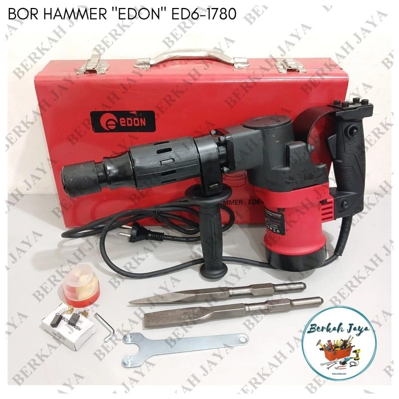Mesin Bor Bobok Hammer EDON ED6-1780 / Mesin Bor Beton / Mesin Bor Bobok SDS plus / Demolition Hamme