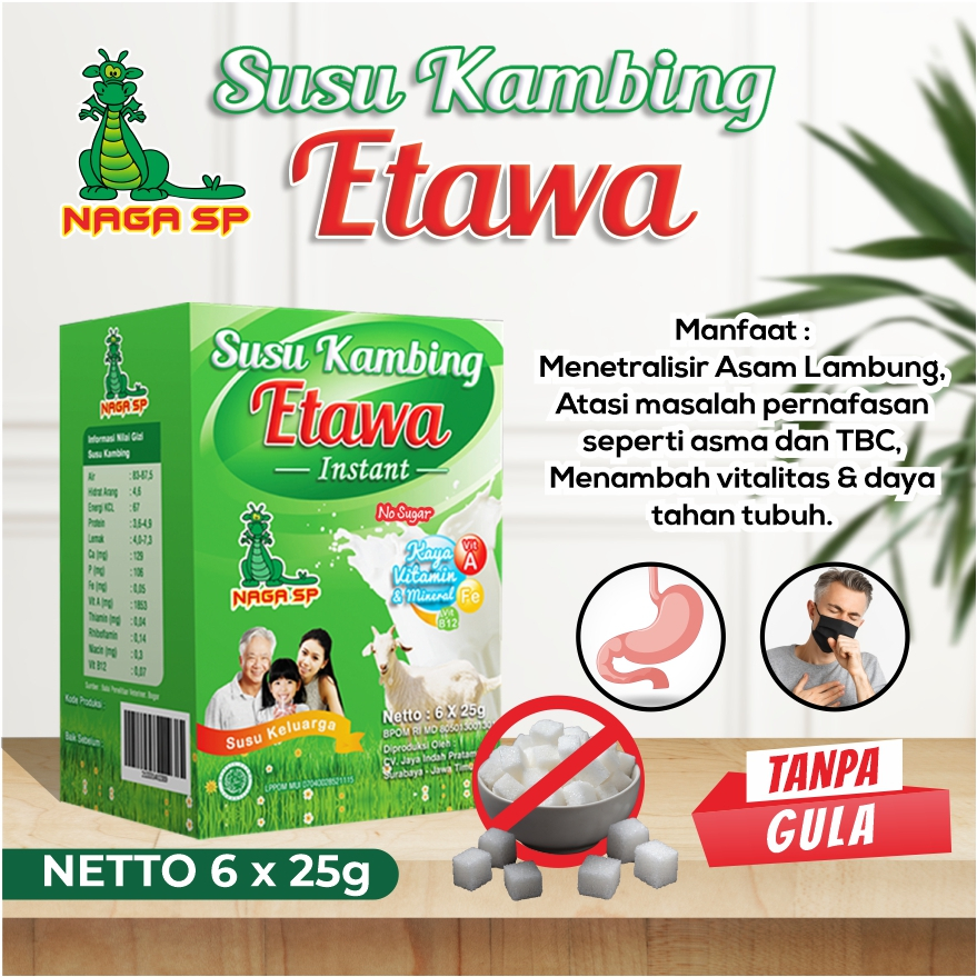 

minuman serbuk sehat susu kambing etawa tanpa gula