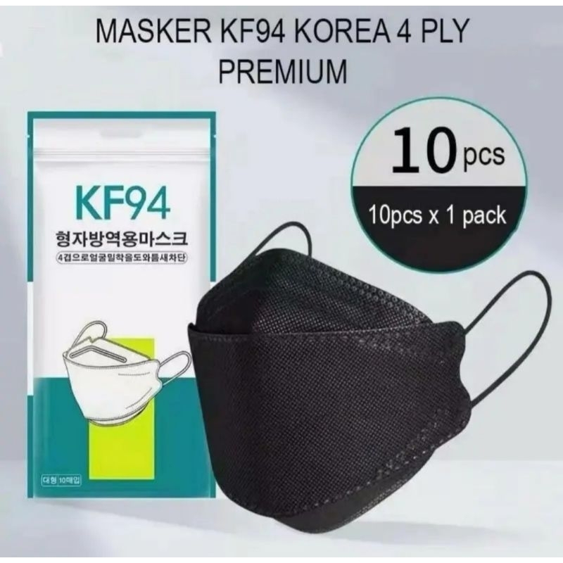 MASKER KF94 warna HITAM