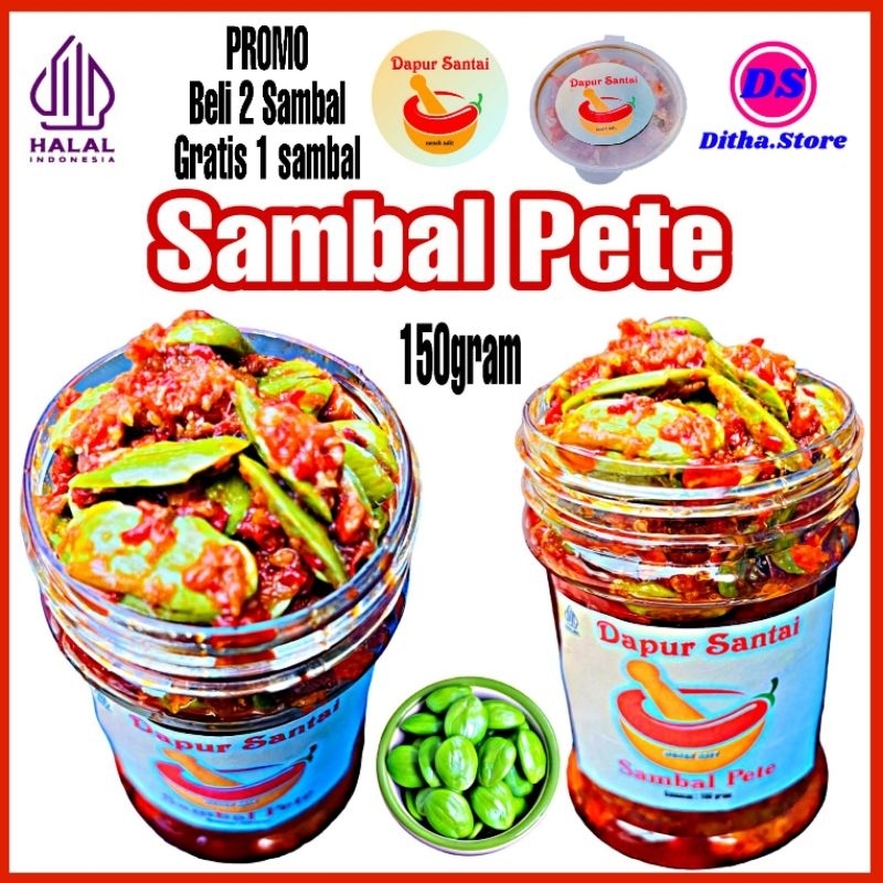 

SAMBAL PETE 150 GRAM PEDAS NIKMAT HALAL TANPA PENGAWET