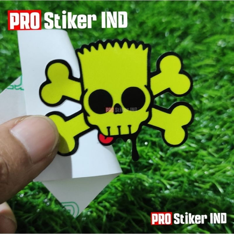 

Stiker Simpson tengkorak Print Cut