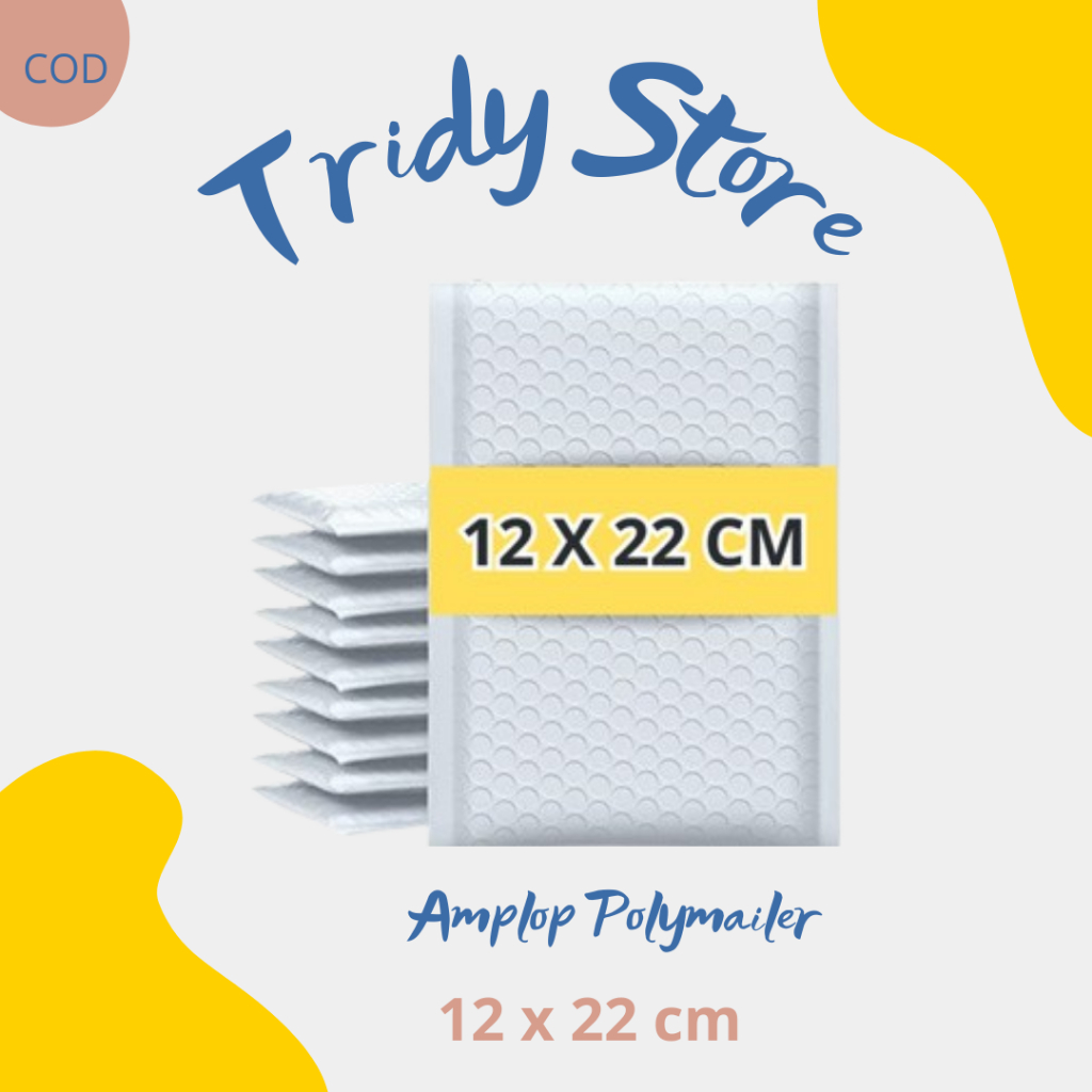 

Amplop Kantongan Bubble Mailer Padded Envelope Paket Putih Plastik Wrap Packing Tahan air