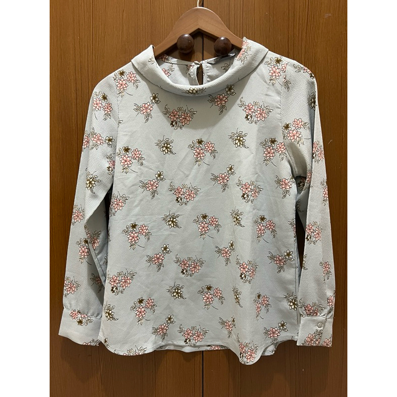 Baby Blue Flower Blouse by St.Yves