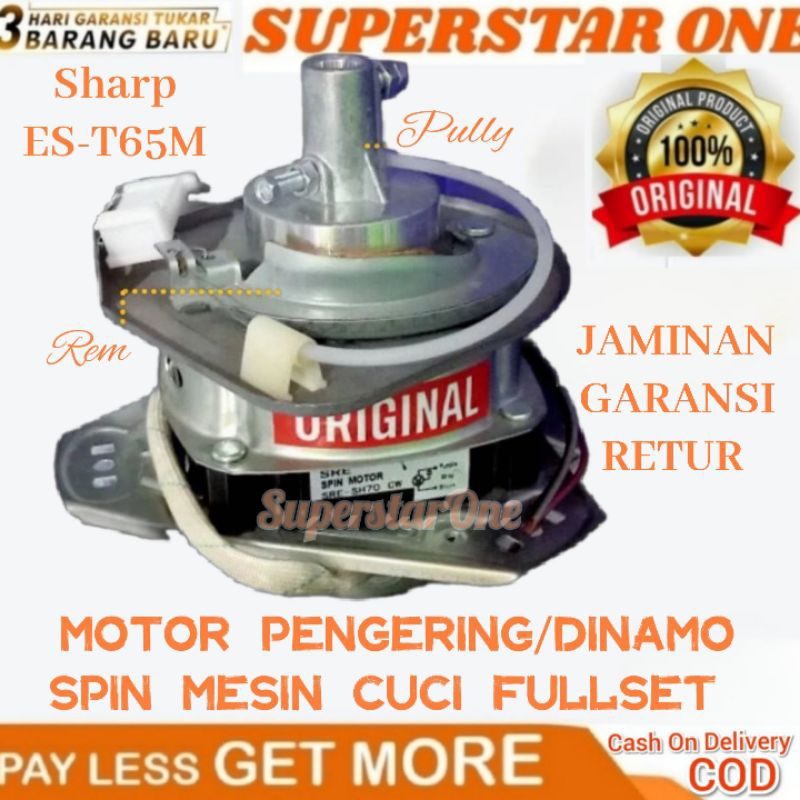 Motor Pengering/Dinamo Spin Mesin Cuci Sharp ES-T65M