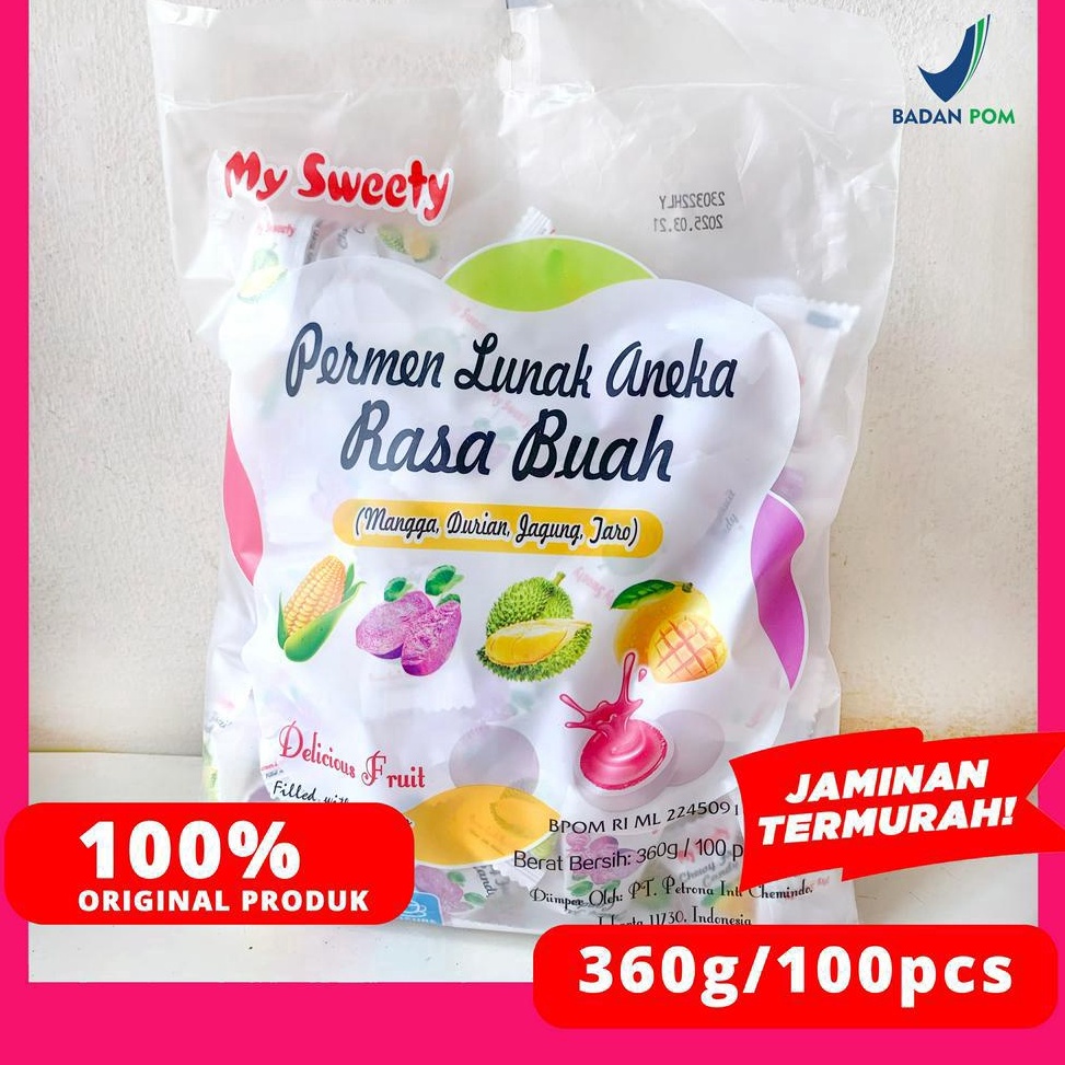 

KODE B28G PERMEN SUSU LUNAK ANEKA RASA BUAH 1PCS36G MYSWEETY