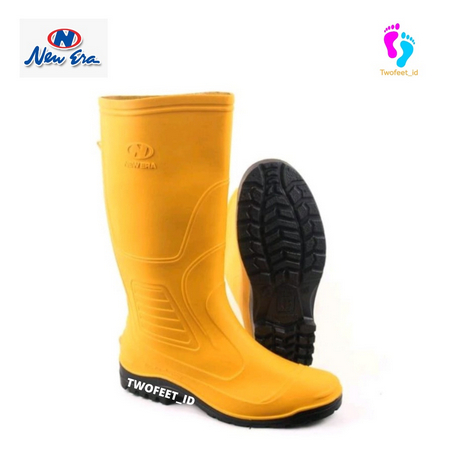 Sepatu Boot New Era Kuning Size 38 - 43 - Sepatu Proyek New Era - Sepatu Boot Panjang New Era