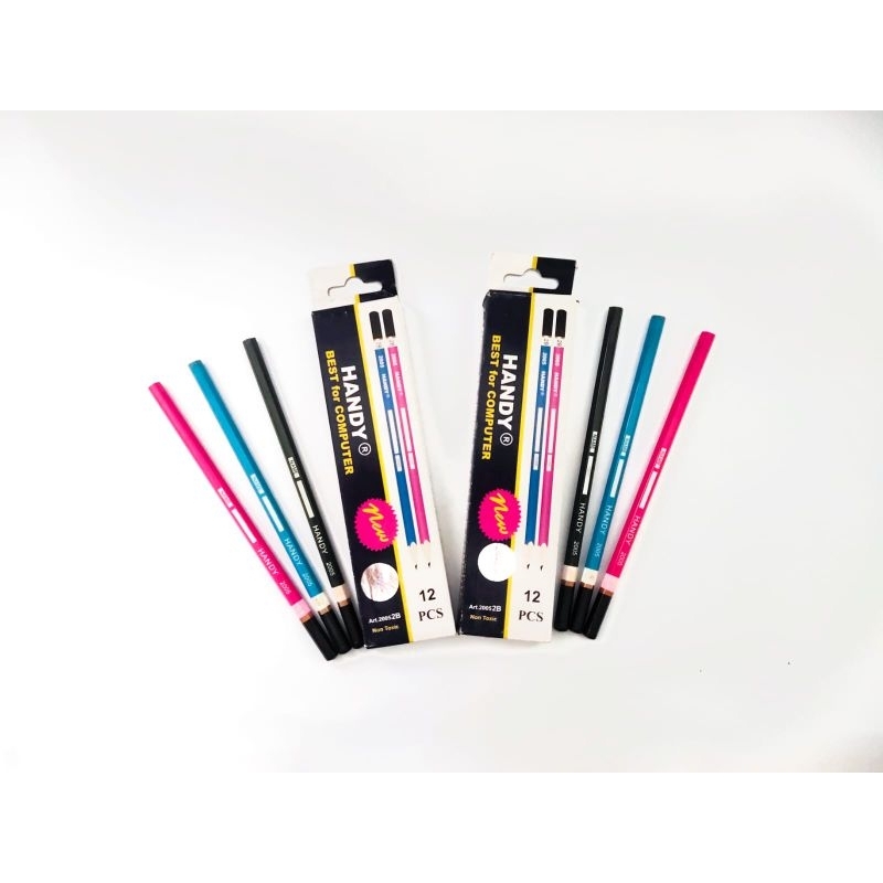 

pensil handy/pensil 2b best for computer isi 12pcs