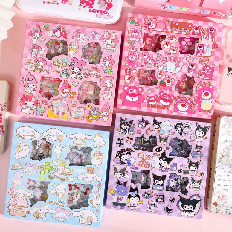 

Ready stock Stiker 1 Lembar Sanrio Stiker Box Murah Kuromi Cinnamoroll My Melody thehanscorner HJZ
