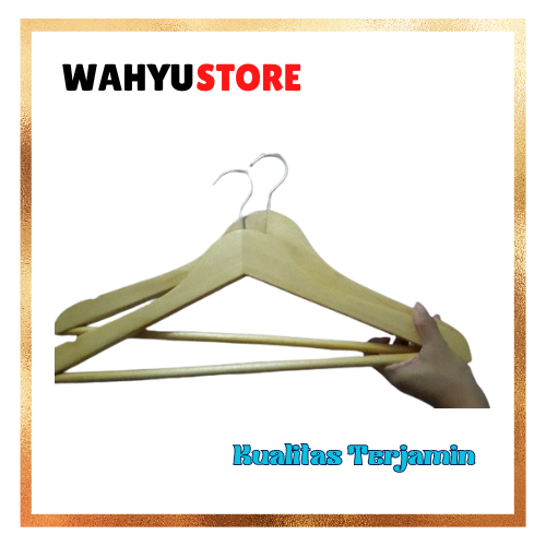 [COD] Hanger Palang / Hanger Natural Palang / Gantungan Kayu Palang / Hanger Hijab / Hanger Kerudung