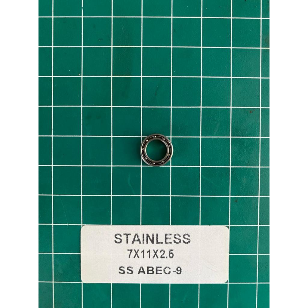 BEARING STAINLESS STEEL SIZE 7X11X2.5 ABEC 9