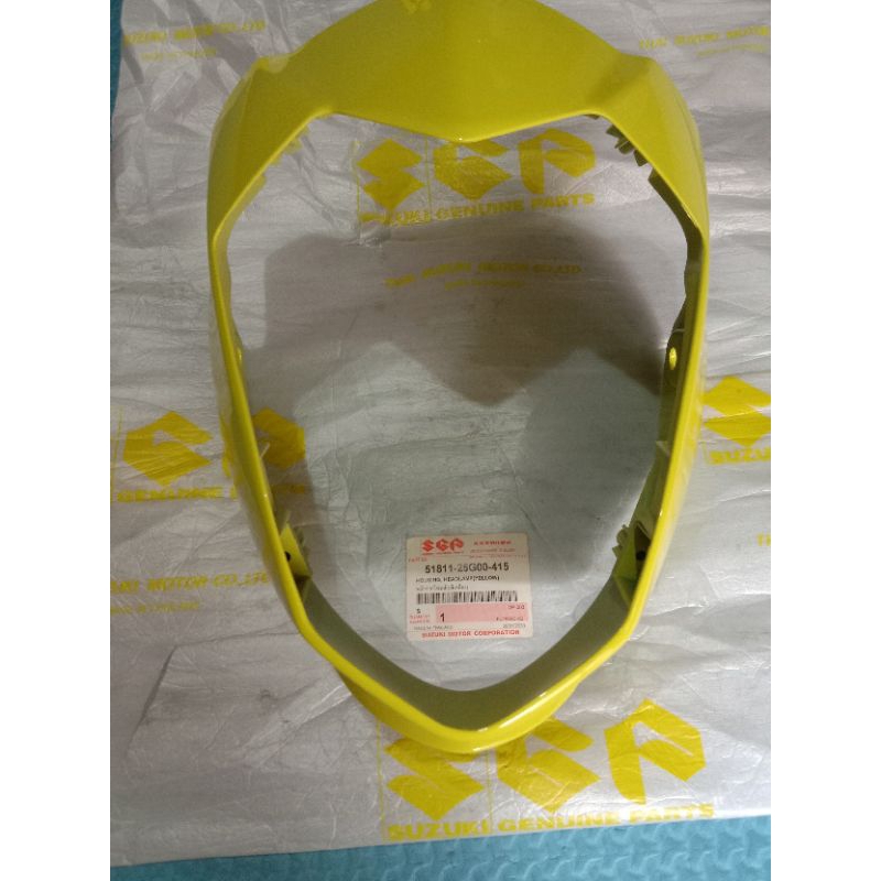 cover headlamp batok lampu depan Suzuki Satria Fu Raider 150 kuning aura yellow