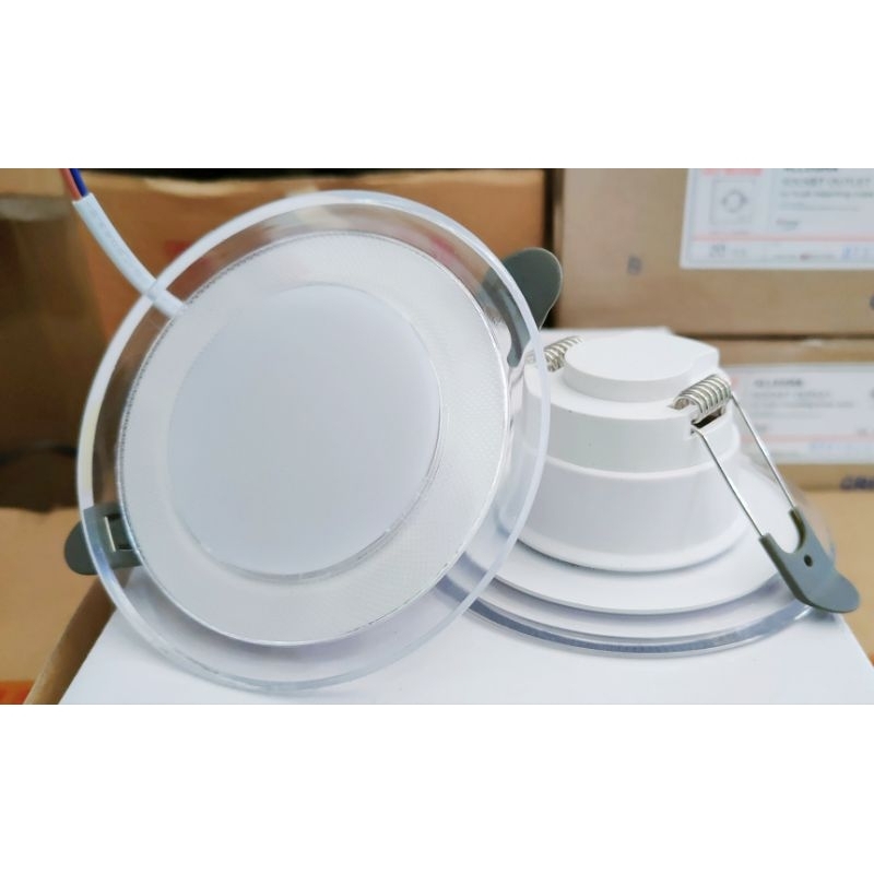 Lampu Downlight LED 3 Warna ,warna Kuning,Biru,Ungu dan Putih,Semu Kuning,Kuning