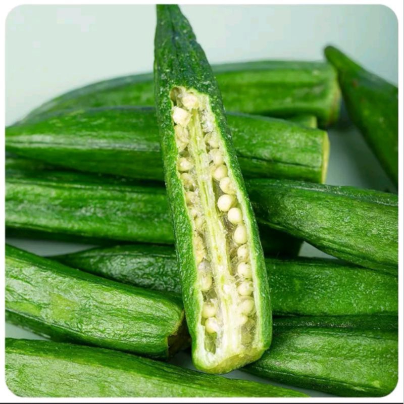 

Cemilan sehat - Keripik Okra crispy