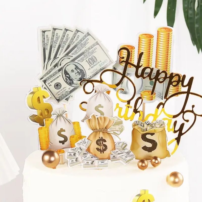 Cake Topper Dollar Money For Cake Decoration