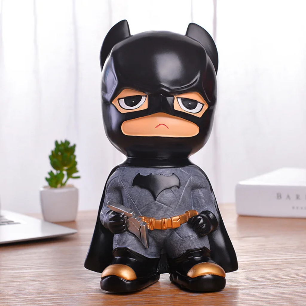 Belajar Melukis Patung Gypsum Polos - Bat Man - Mainan Celengan Edukasi Anak