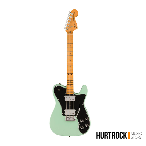 Fender Vintera II 70s Telecaster Deluxe Electric Guitar w/Tremolo, Maple, Surf Green