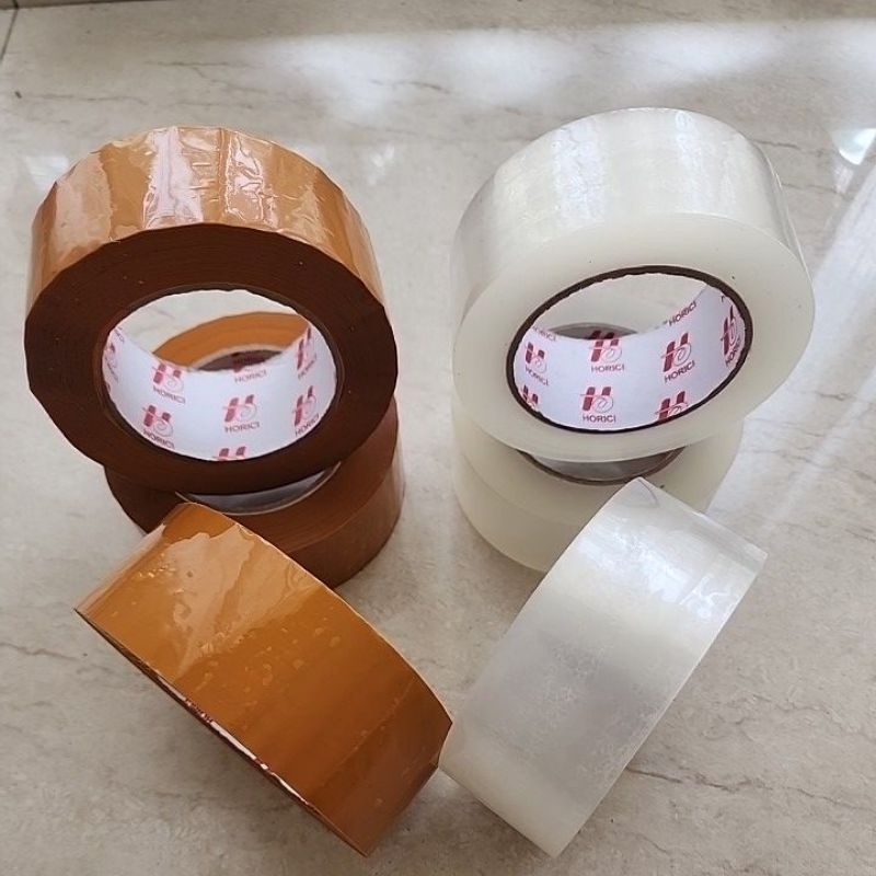 

Horici Tape / lakban coklat / lakban bening 45 mm x 200 yard