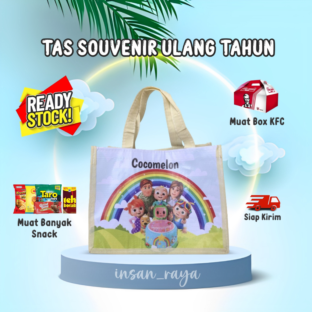 

TAS ULTAH COCOMELON READY STOCK/TAS ULTAH MURAH/TAS ULTAH ANAK/TAS ULTAH SIAP KIRIM