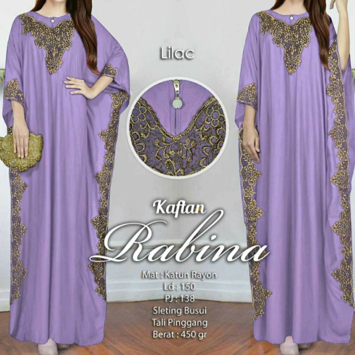 [ MOCIIESHOP ] RABBINA KAFTAN / MC / BAJU LEBARAN / KAFTAN LEBARAN MEWAH / KAFTAN / BAJU GAMIS WANIT