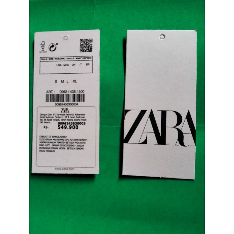 

Hangtag zara all size-label tag zara all size -price tag zara all size-100 pcs