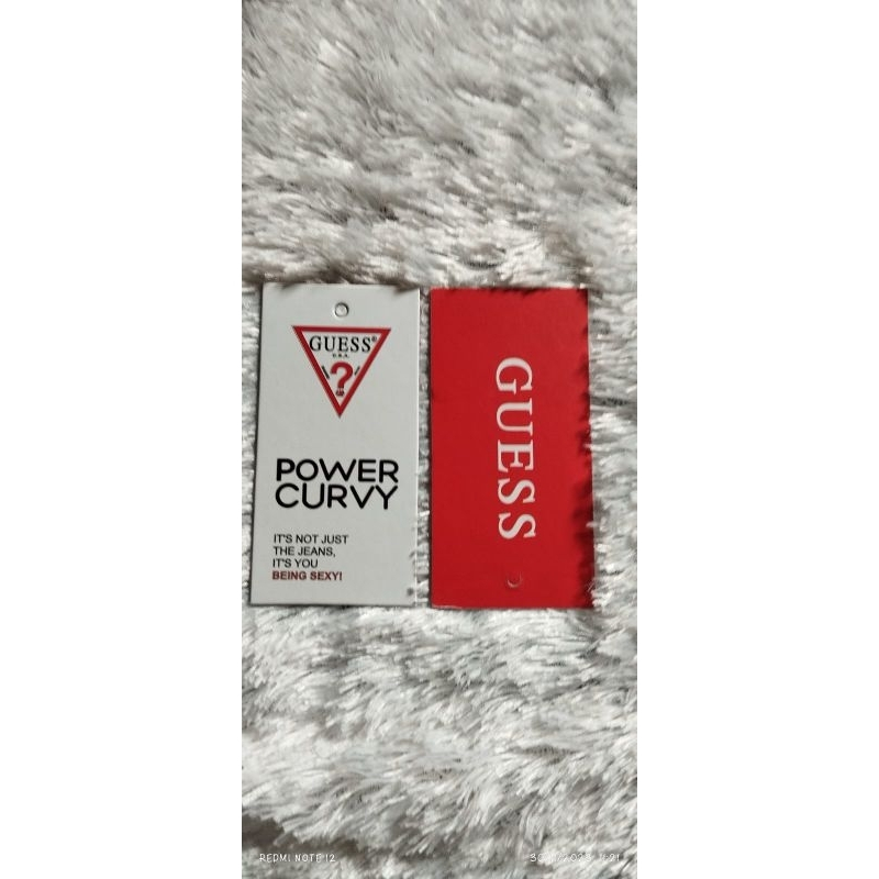 

Hangtag gueess white red - label tag gueess white red -price tag gueess white red - 100 pcs