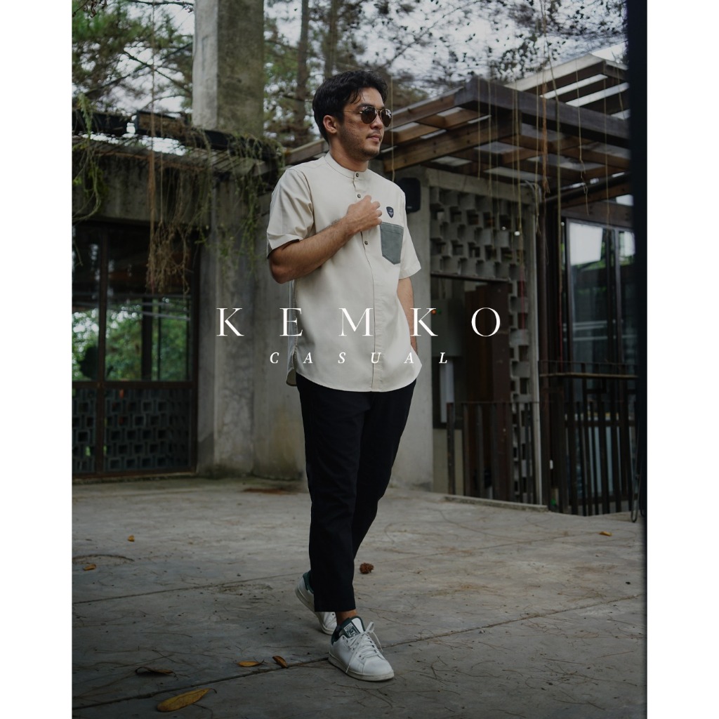 SAMASE Kemko Casual A099 Baju Kemeja Koko Laki Laki Kokoh Pria Dewasa Lengan Pendek Samase Clothes