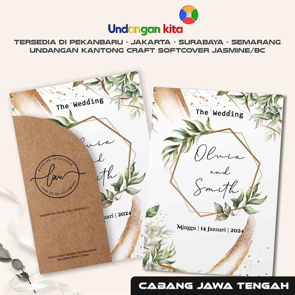 

Undangan Pernikahan Kantong Craft BC Softcover Aethestic Elegan Undangan Kita Semarang