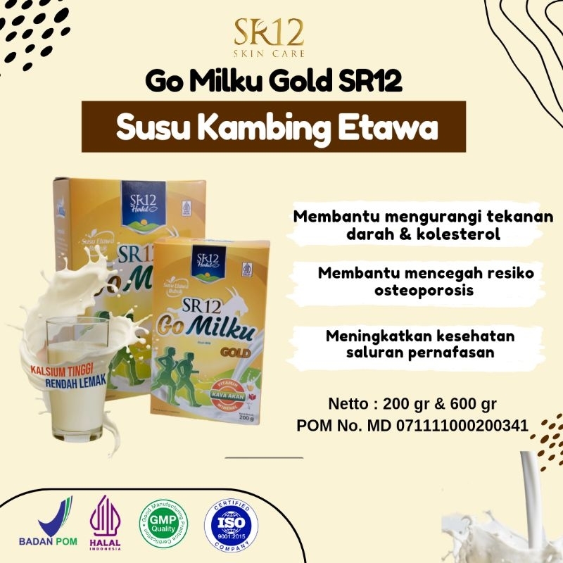 

SR12 Gomilku Gold Susu Kambing Etawa Asli untuk Dewasa & Lansia / go milku nyeri sendi / kesehatan tulang / pegal linu