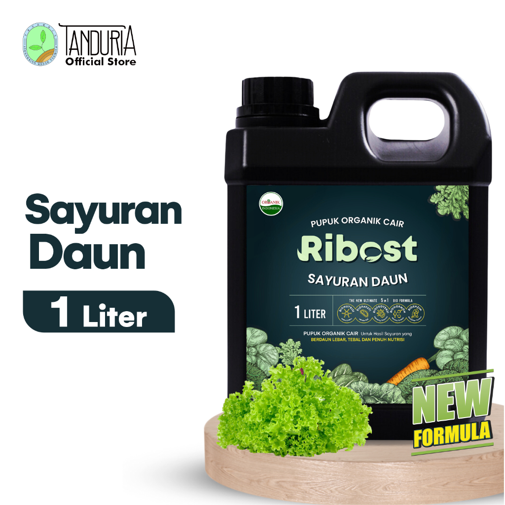 TANDURIA - Ribost Sayuran Daun Pupuk Organik Cair POC 1 Liter